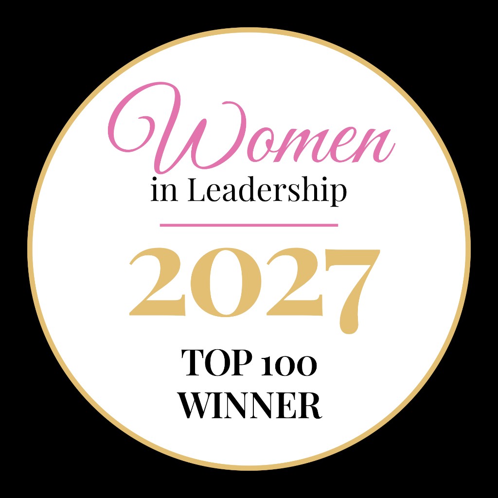 Women in Leadership 2027 Top 100 Winner award badge